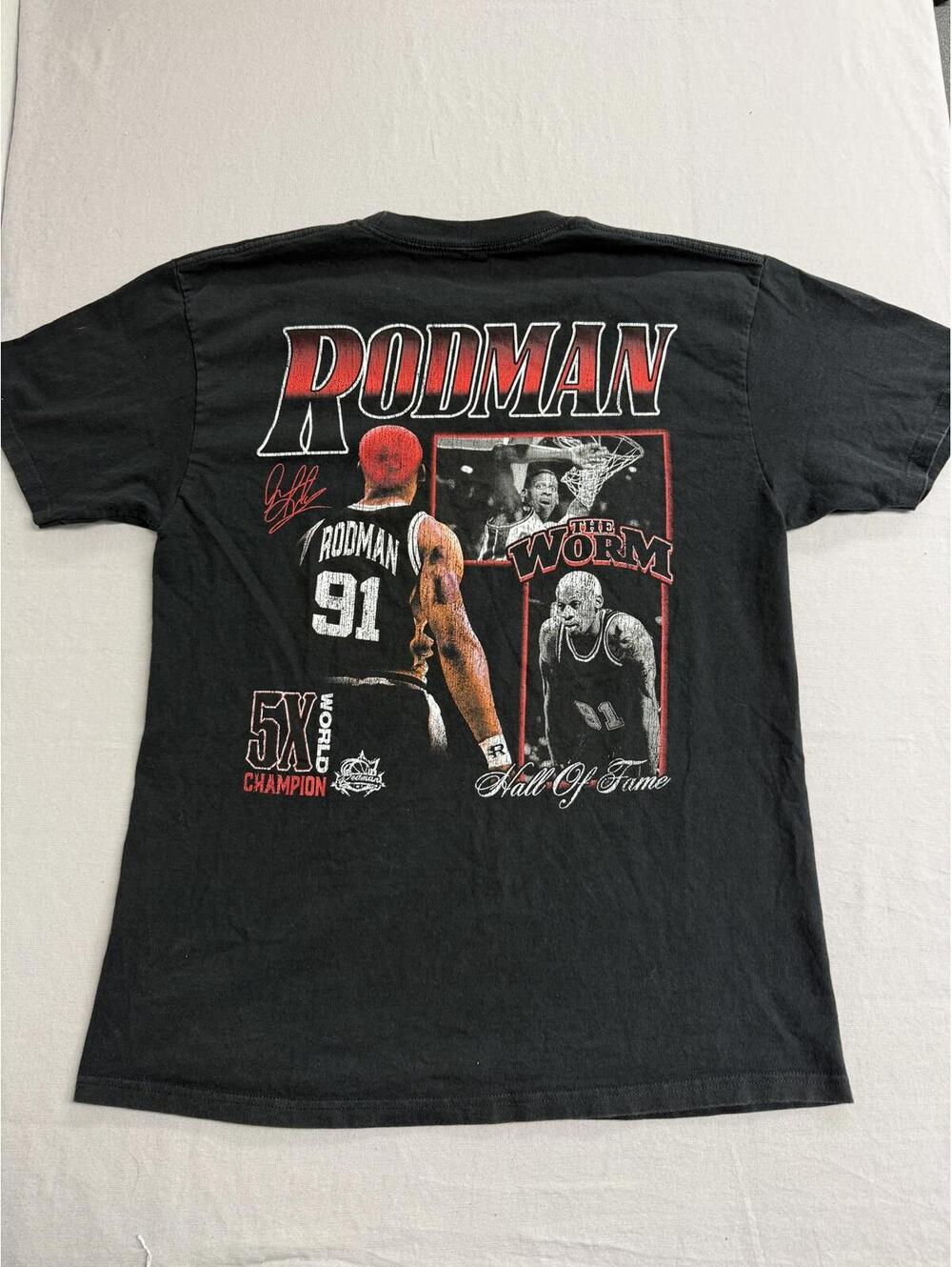 Dennis Rodman Rap T-shirt HOF #91 Chicagao Bulls - L